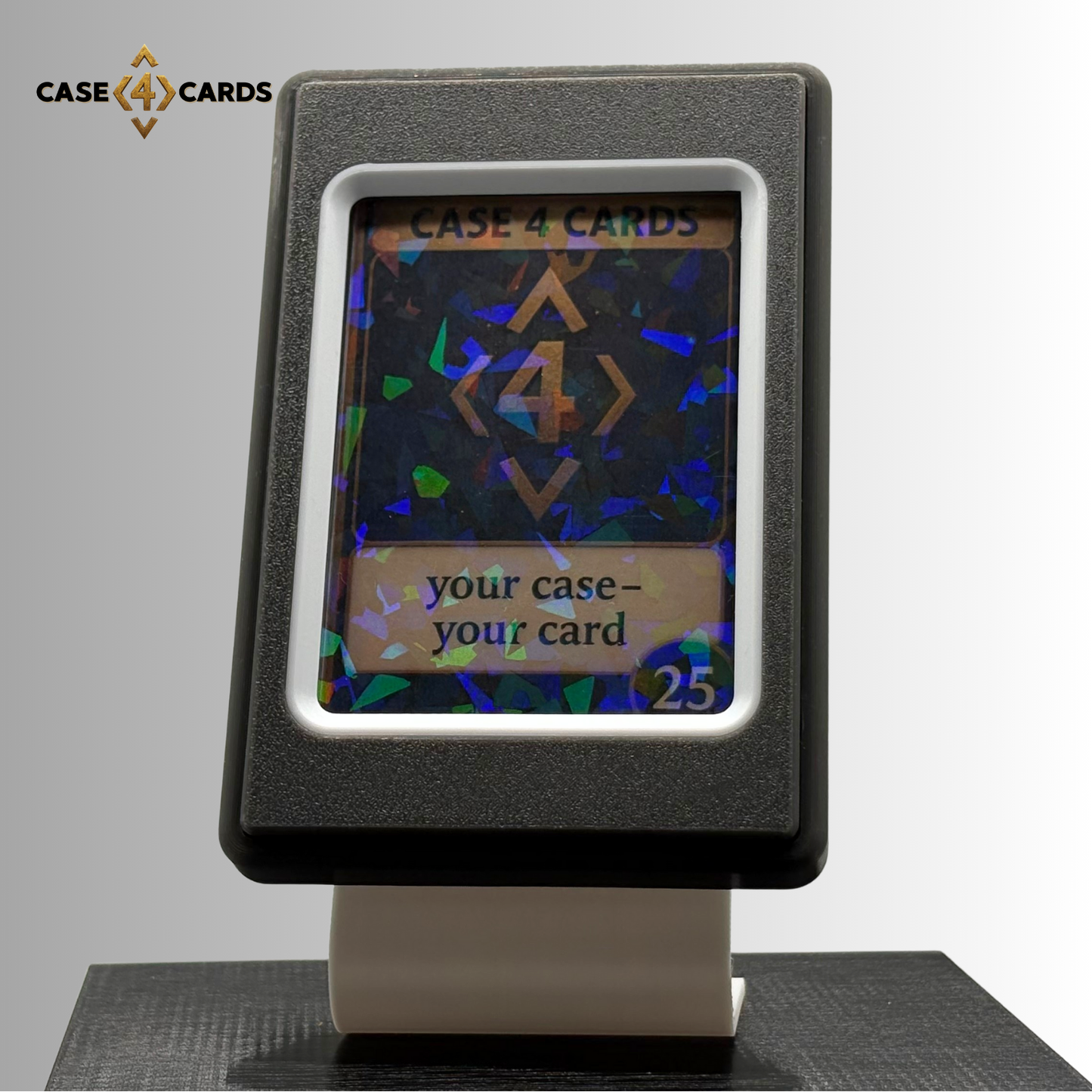 Case4Cards - Trading Card Case - Grau/Weiß