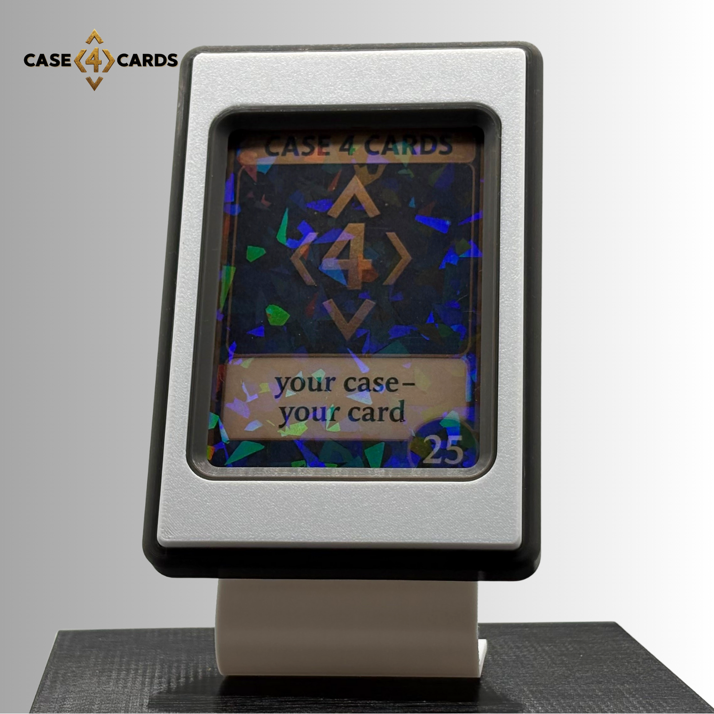 Case4Cards - Trading Card Case - Grau/Weiß/Grau