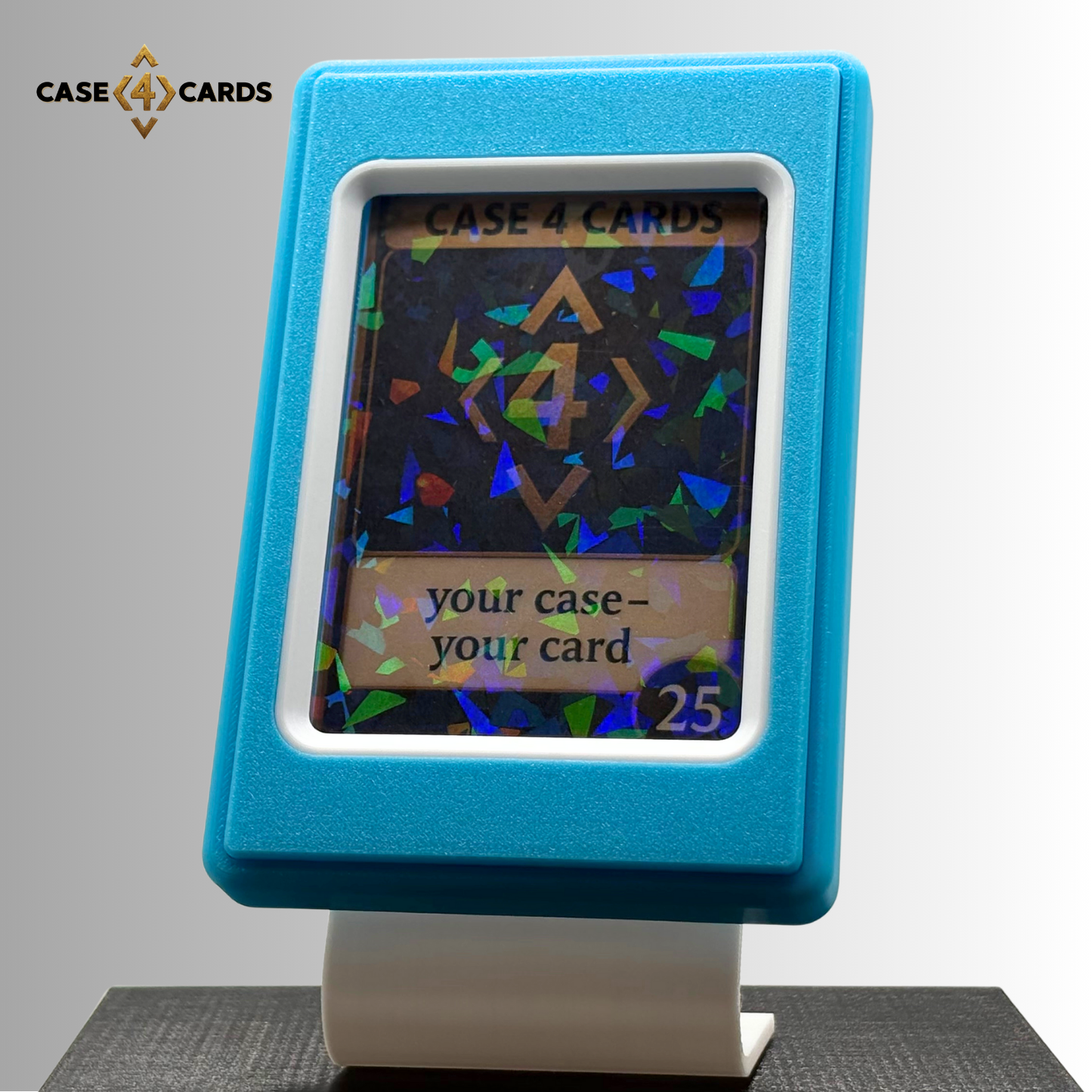 Case4Cards - Trading Card Case - Hellblau/Weiß