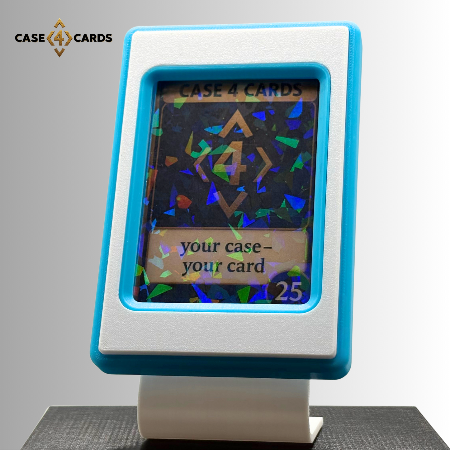 Case4Cards - Trading Card Case - Hellblau/Weiß/Hellblau