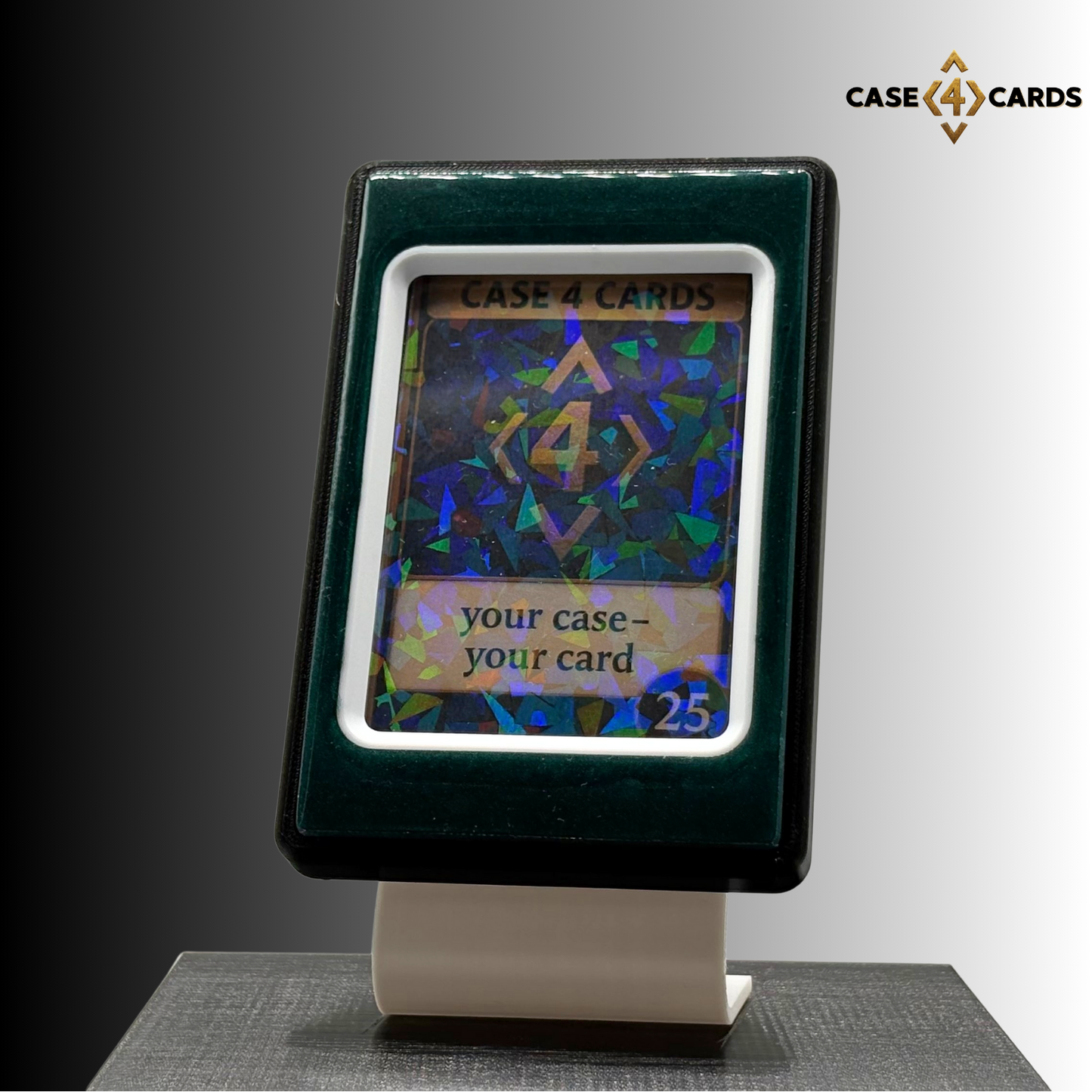 Case4Cards Premium - Trading Card Case - Schwarz/Dunkelgrün/Weiß