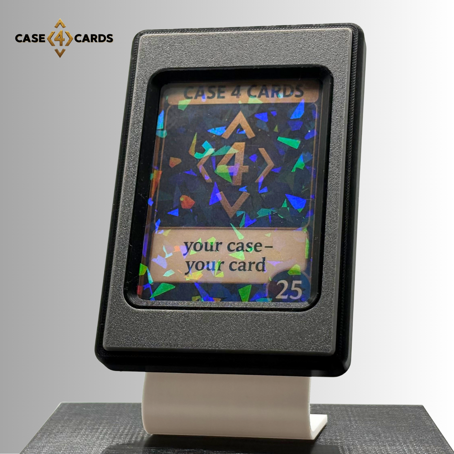 Case4Cards - Trading Card Case - Schwarz/Grau/Schwarz