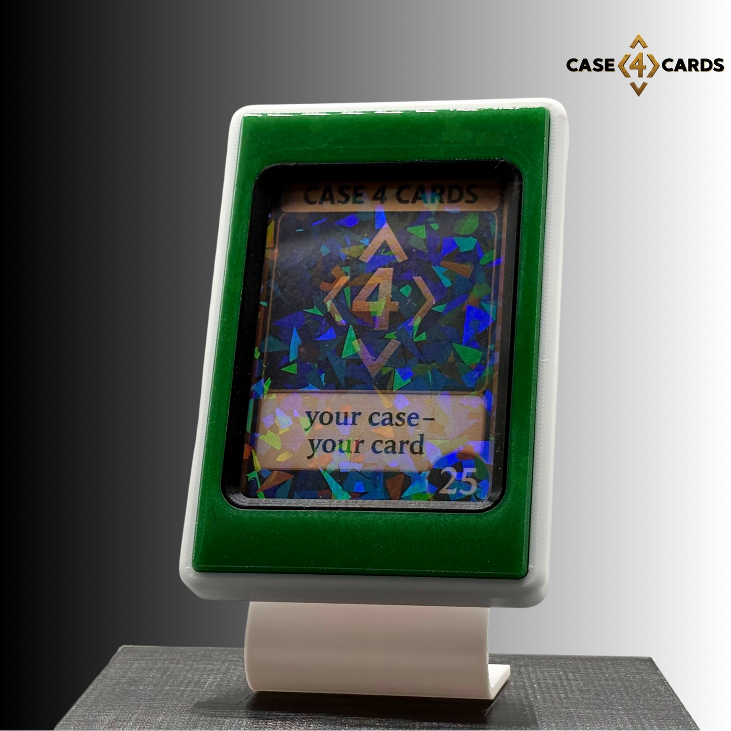Case4Cards Premium - Trading Card Case - Weiß/Grün/Schwarz
