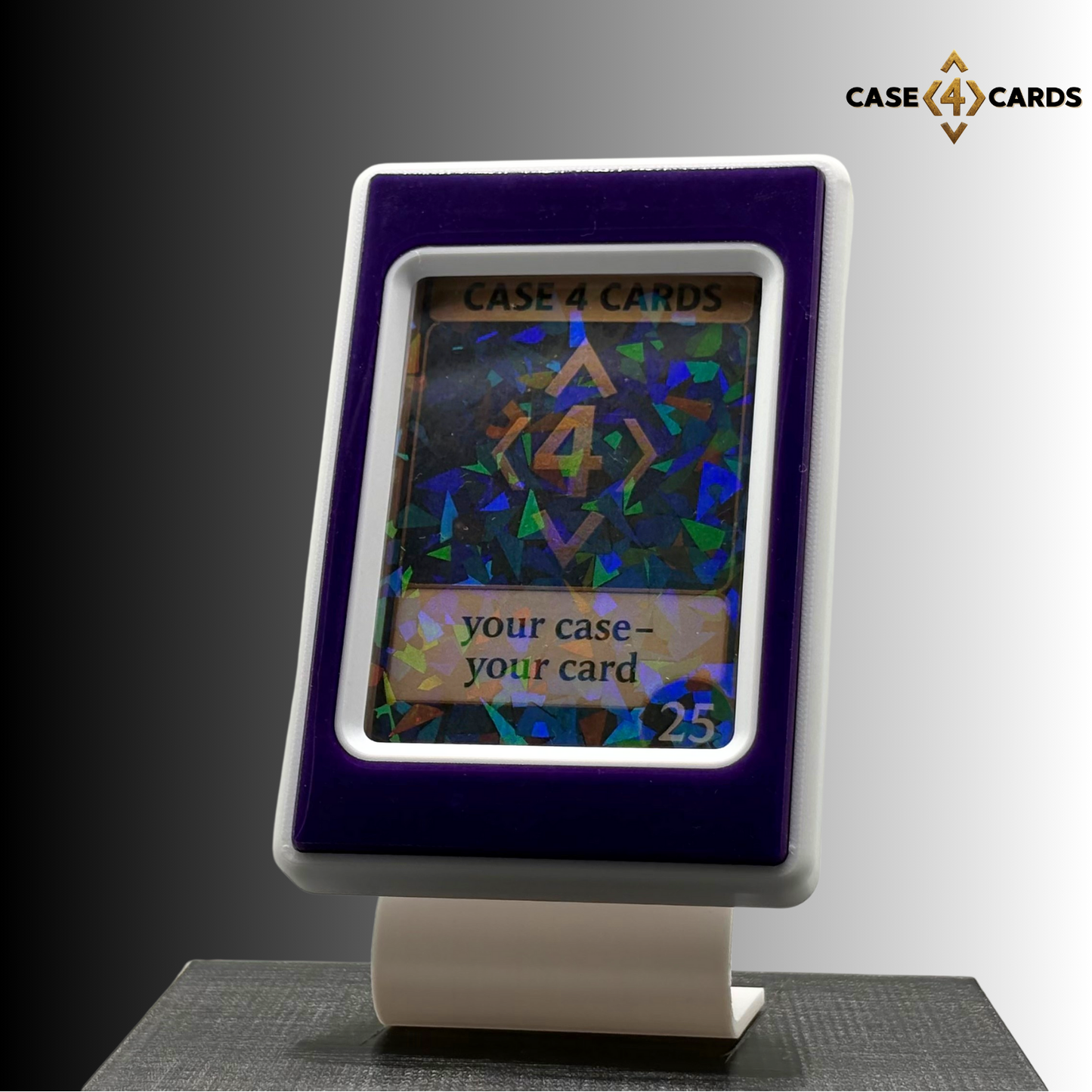 Case4Cards Premium - Trading Card Case - Weiß/Lila/Weiß