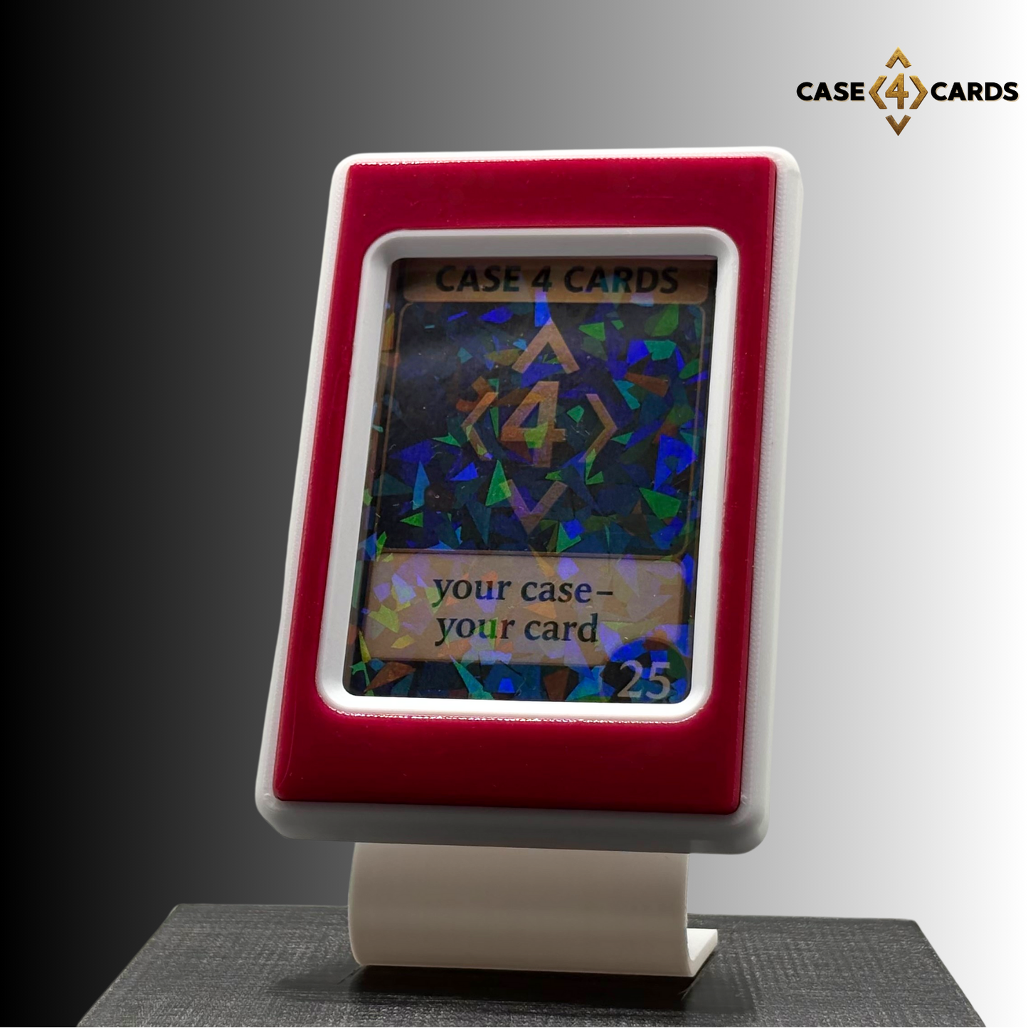 Case4Cards Premium - Trading Card Case - Weiß/Magenta/Weiß