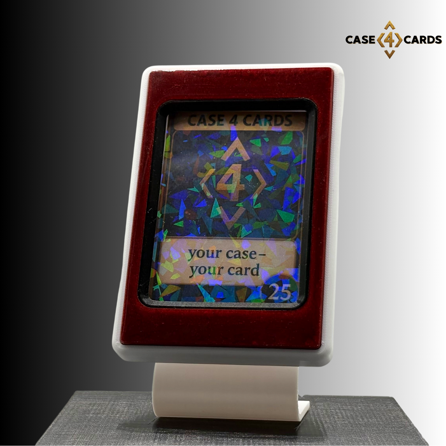 Case4Cards Premium - Trading Card Case - Weiß/Rot/Schwarz