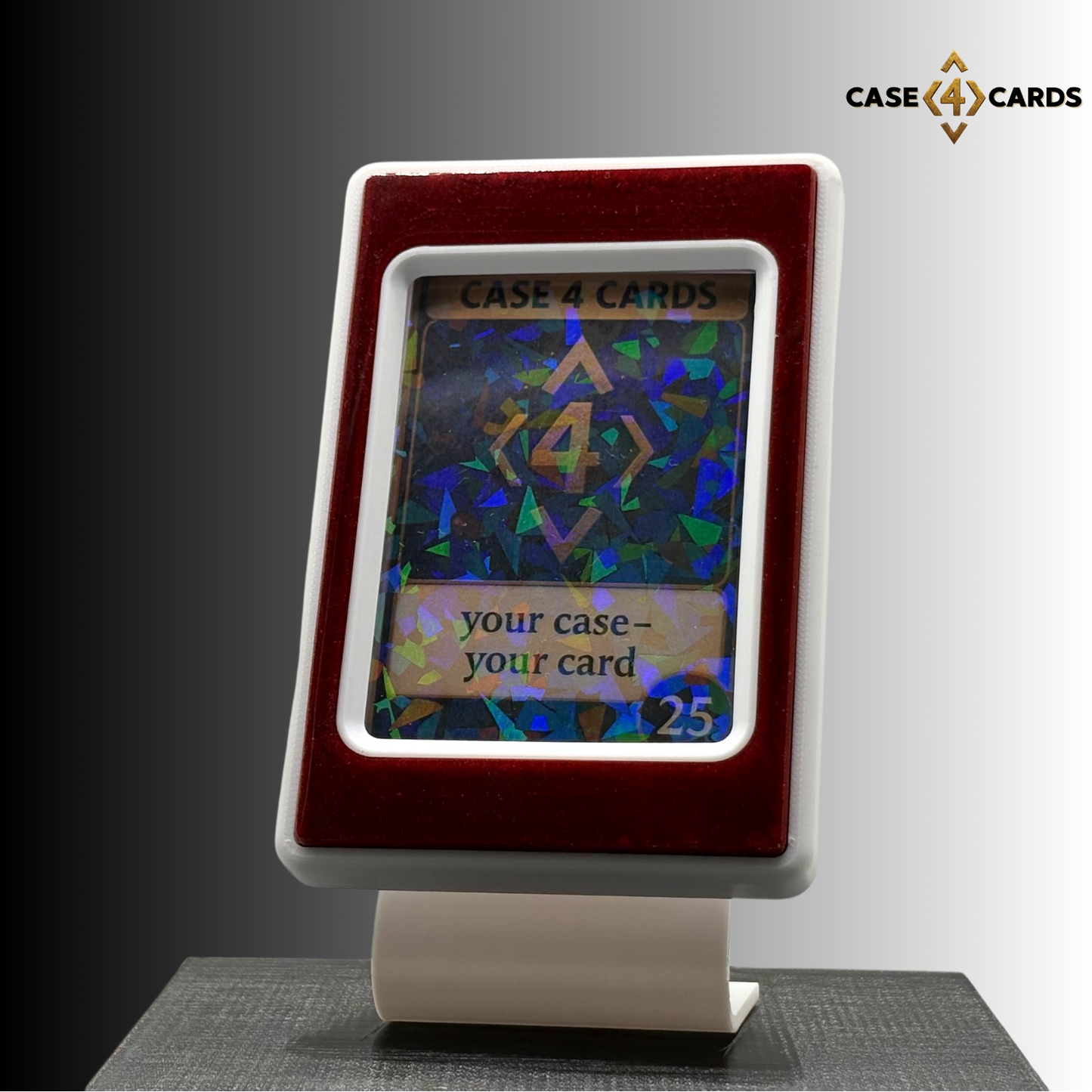 Case4Cards Premium - Trading Card Case - Weiß/Rot/Weiß