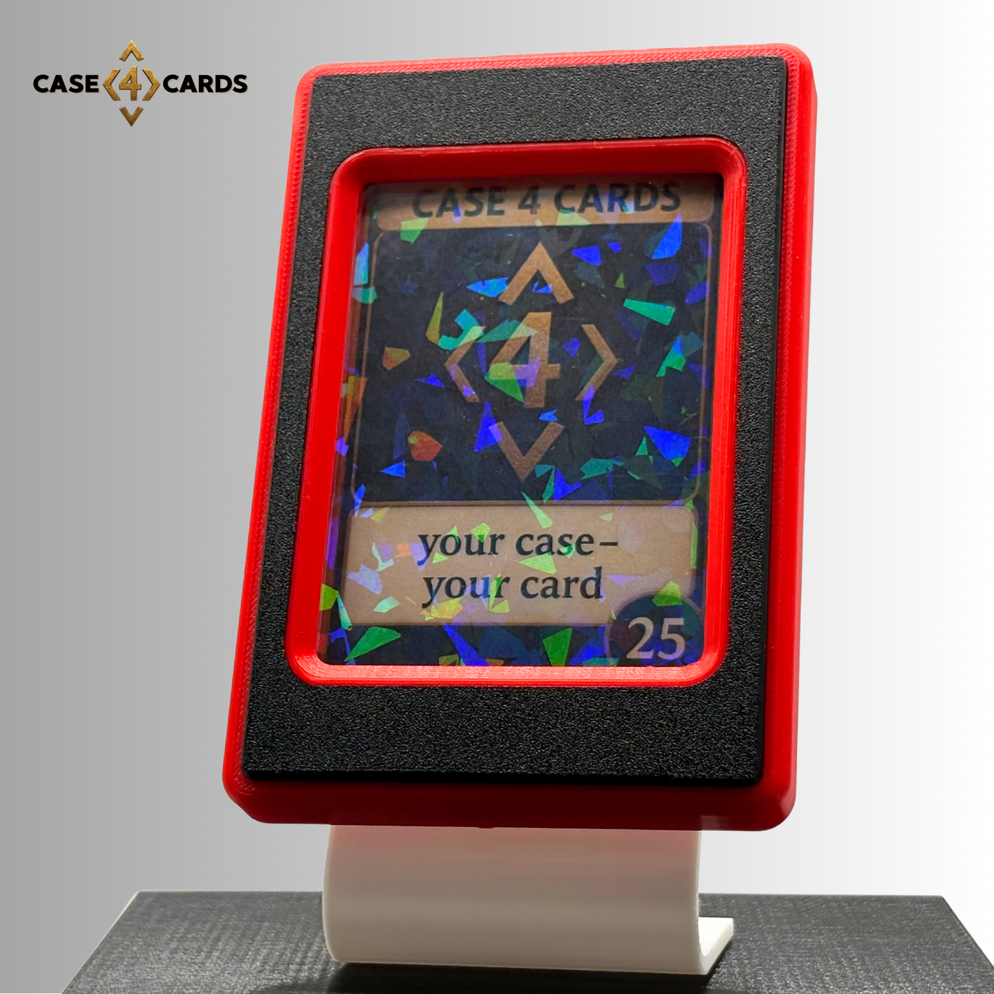 Case4Cards - Trading Card Case - Rot/Schwarz/Rot