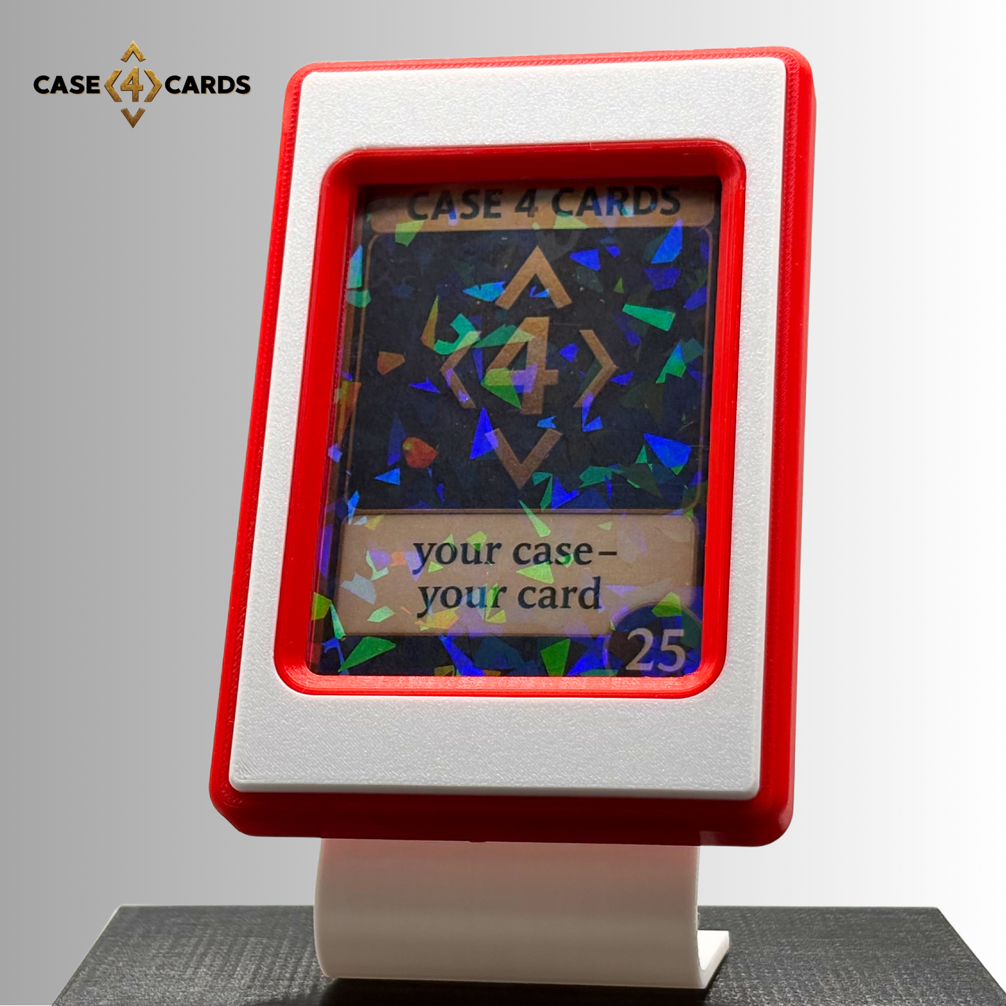 Case4Cards - Trading Card Case - Rot/Weiß/Rot