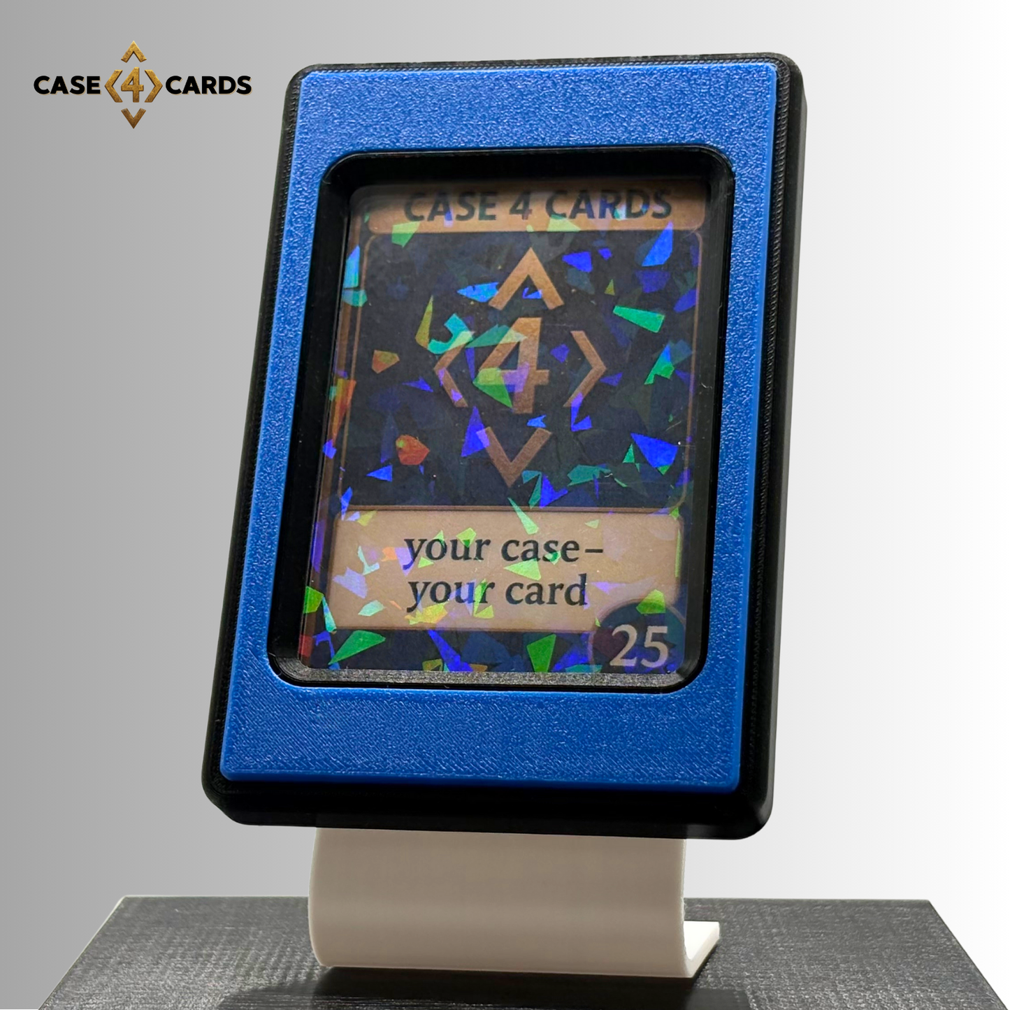 Case4Cards - Trading Card Case - Schwarz/Blau/Schwarz