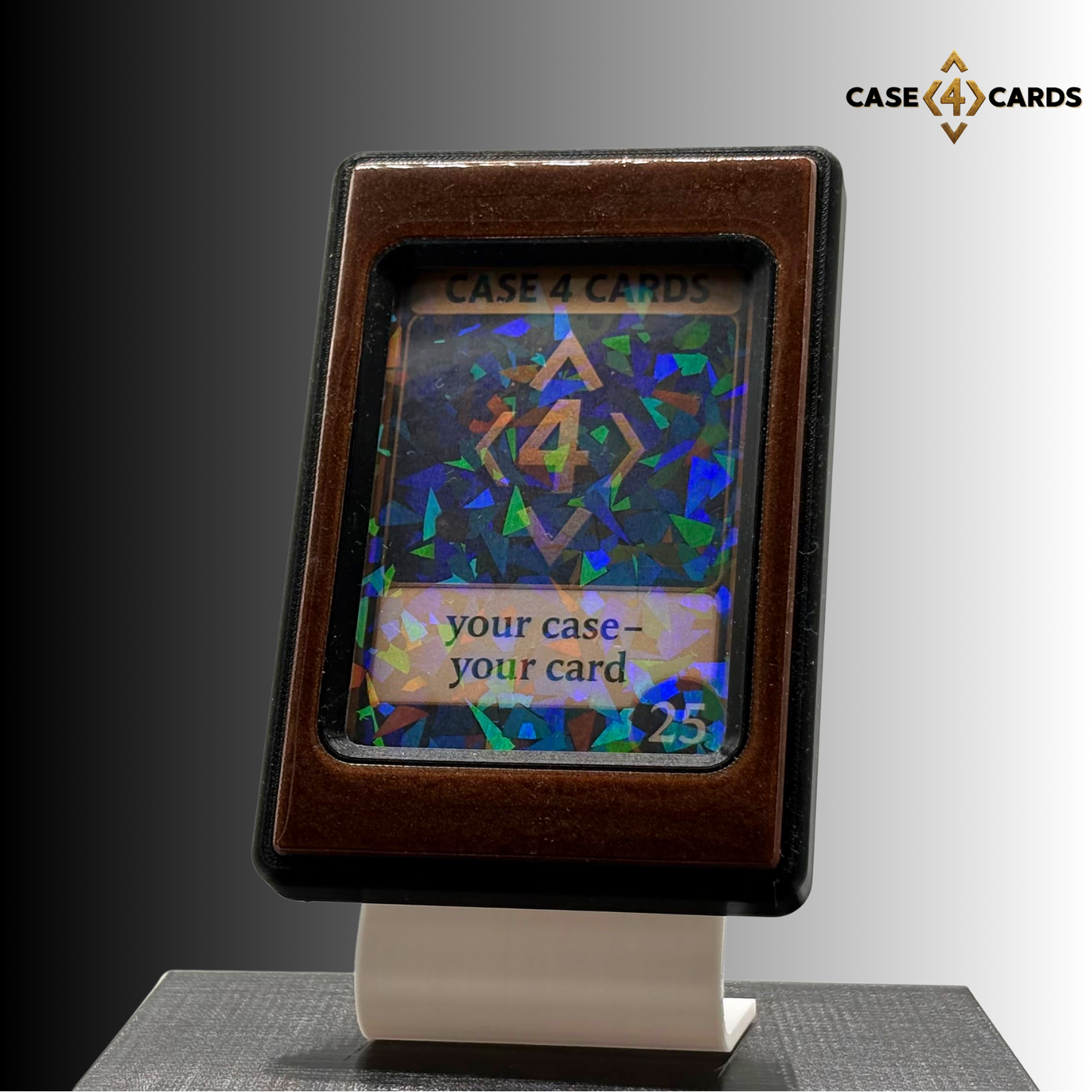Case4Cards Premium - Trading Card Case - Schwarz/Braun/Schwarz