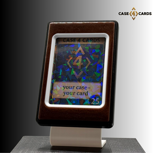 Case4Cards Premium - Trading Card Case - Schwarz/Braun/Weiß