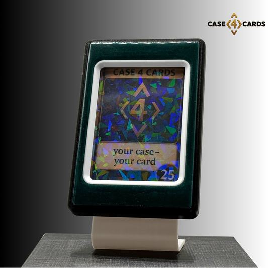 Case4Cards Premium - Trading Card Case - Schwarz/Dunkelgrün/Weiß