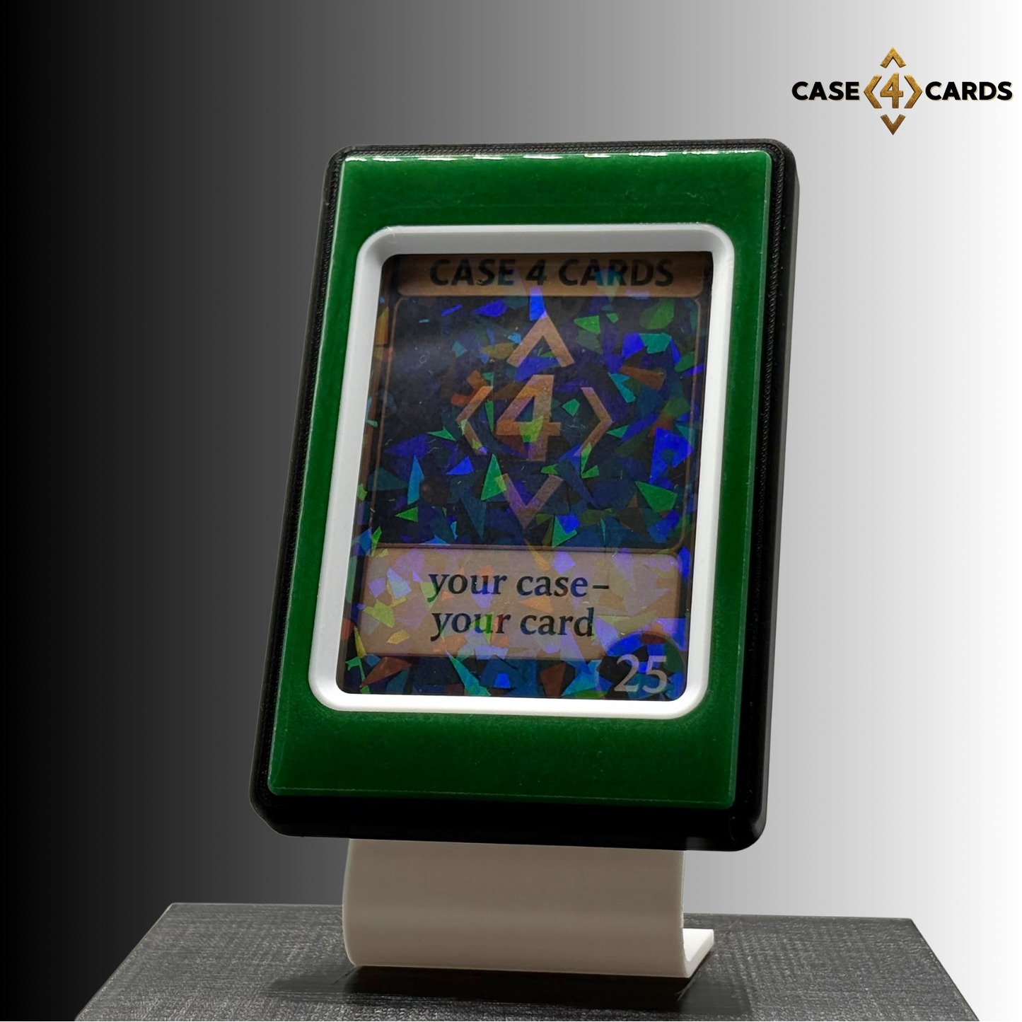 Case4Cards Premium - Trading Card Case - Schwarz/Grün/Weiß