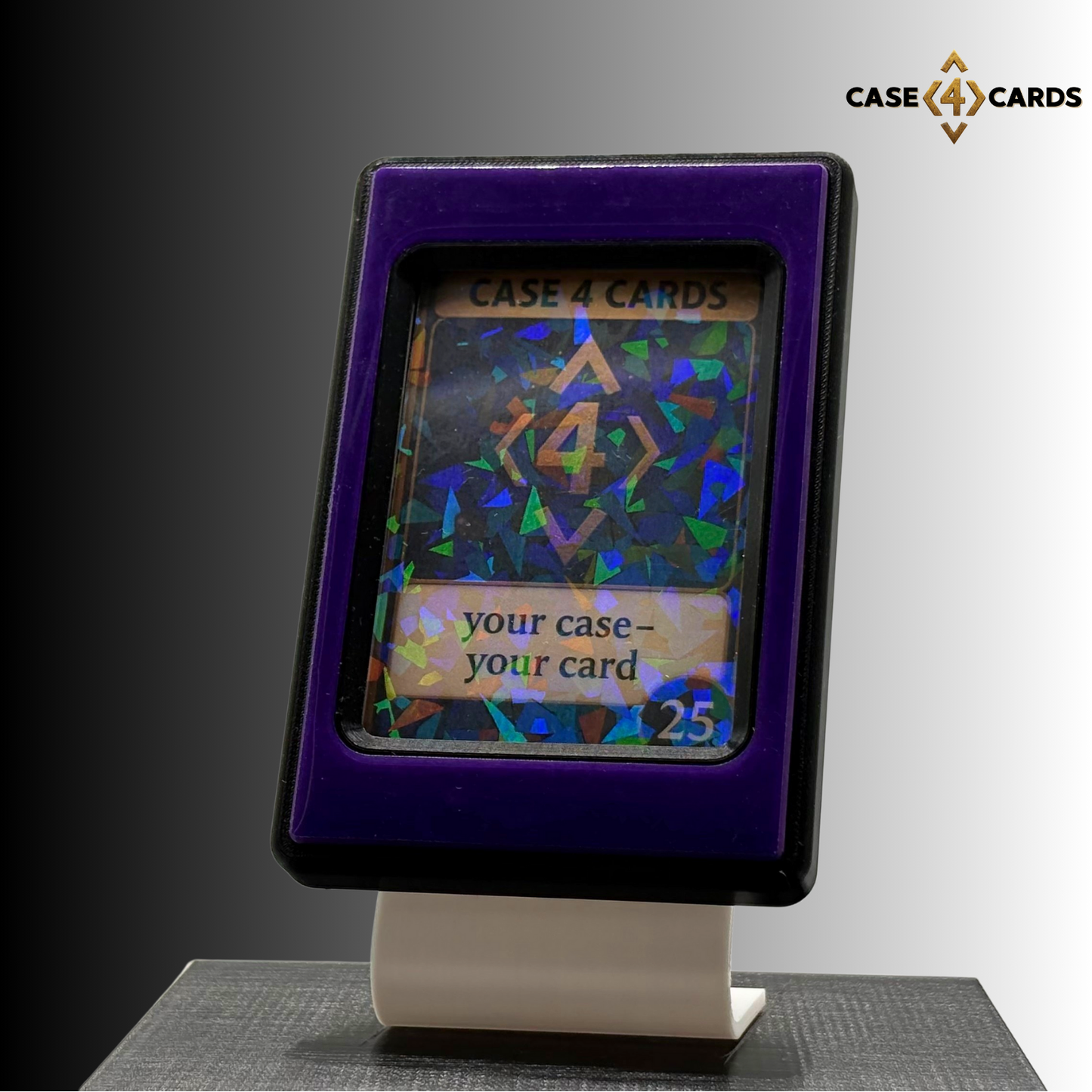 Case4Cards Premium - Trading Card Case - Schwarz/Lila/Schwarz