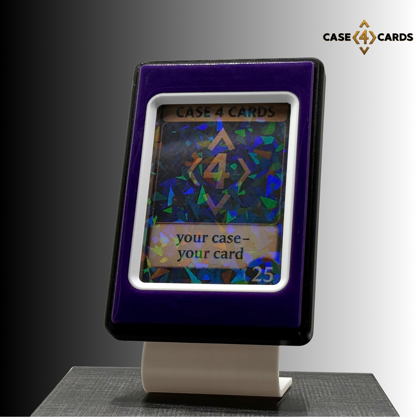 Case4Cards Premium - Trading Card Case - Schwarz/Lila/Weiß