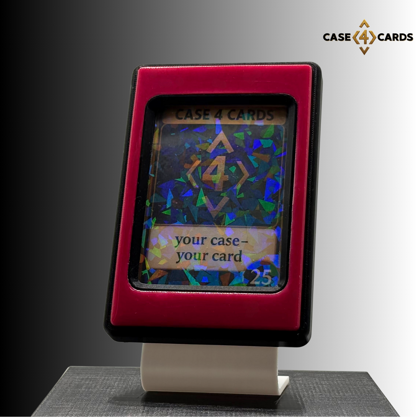 Case4Cards Premium - Trading Card Case - Schwarz/Magenta/Schwarz