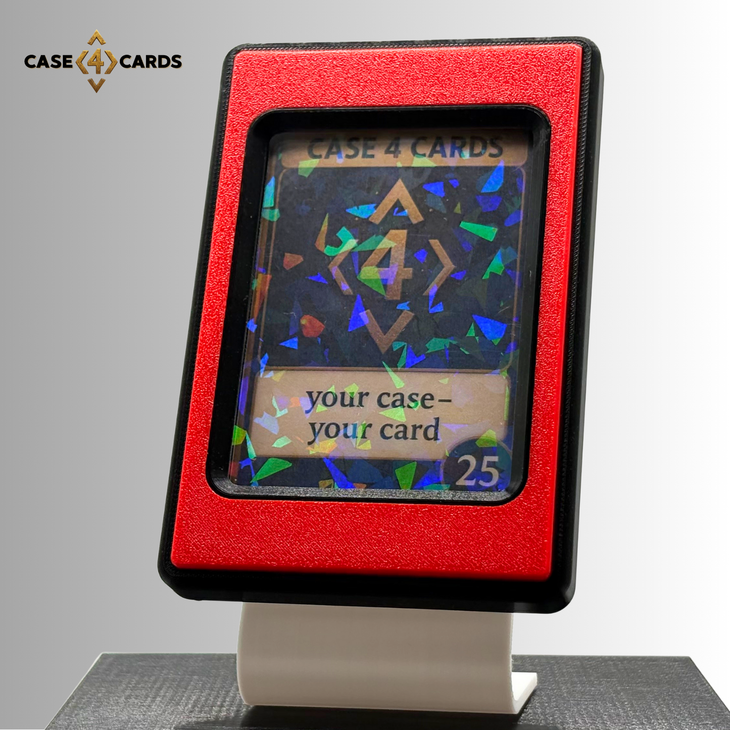 Case4Cards - Trading Card Case - Schwarz/Rot/Schwarz