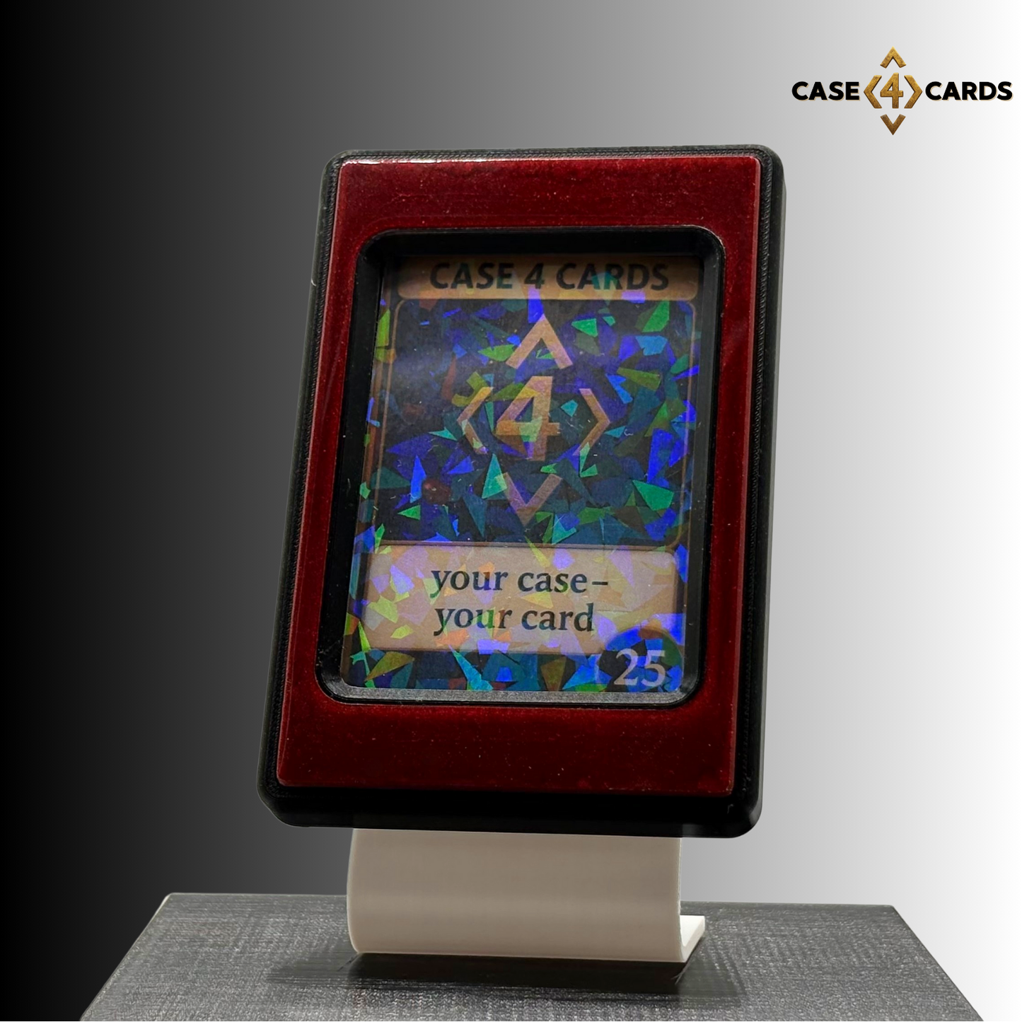 Case4Cards Premium - Trading Card Case - Schwarz/Rot/Schwarz