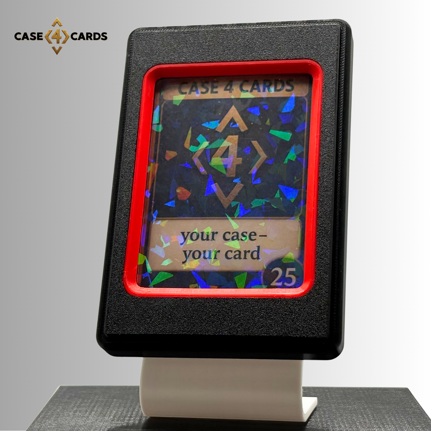 Case4Cards - Trading Card Case - Schwarz/Rot