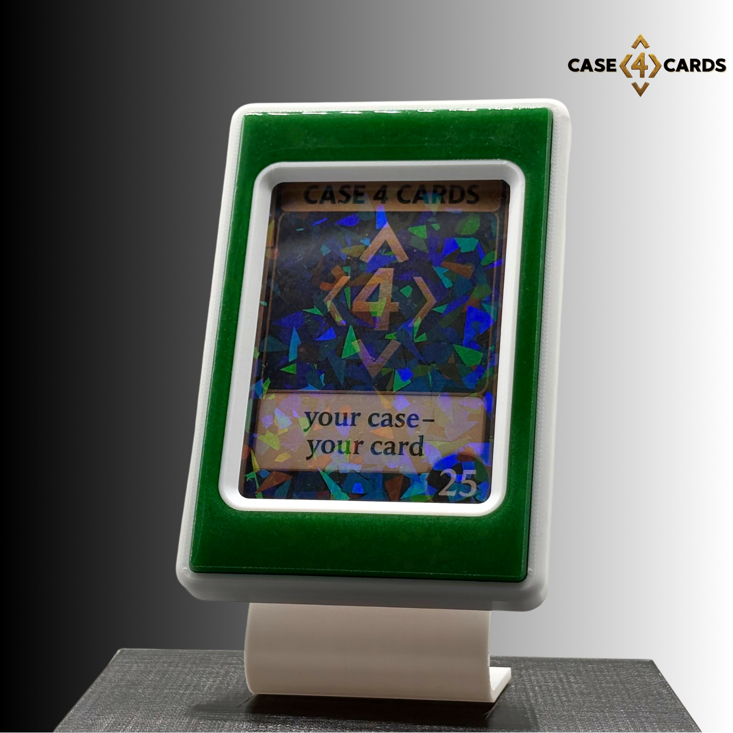 Case4Cards Premium - Trading Card Case - Weiß/Grün/Weiß
