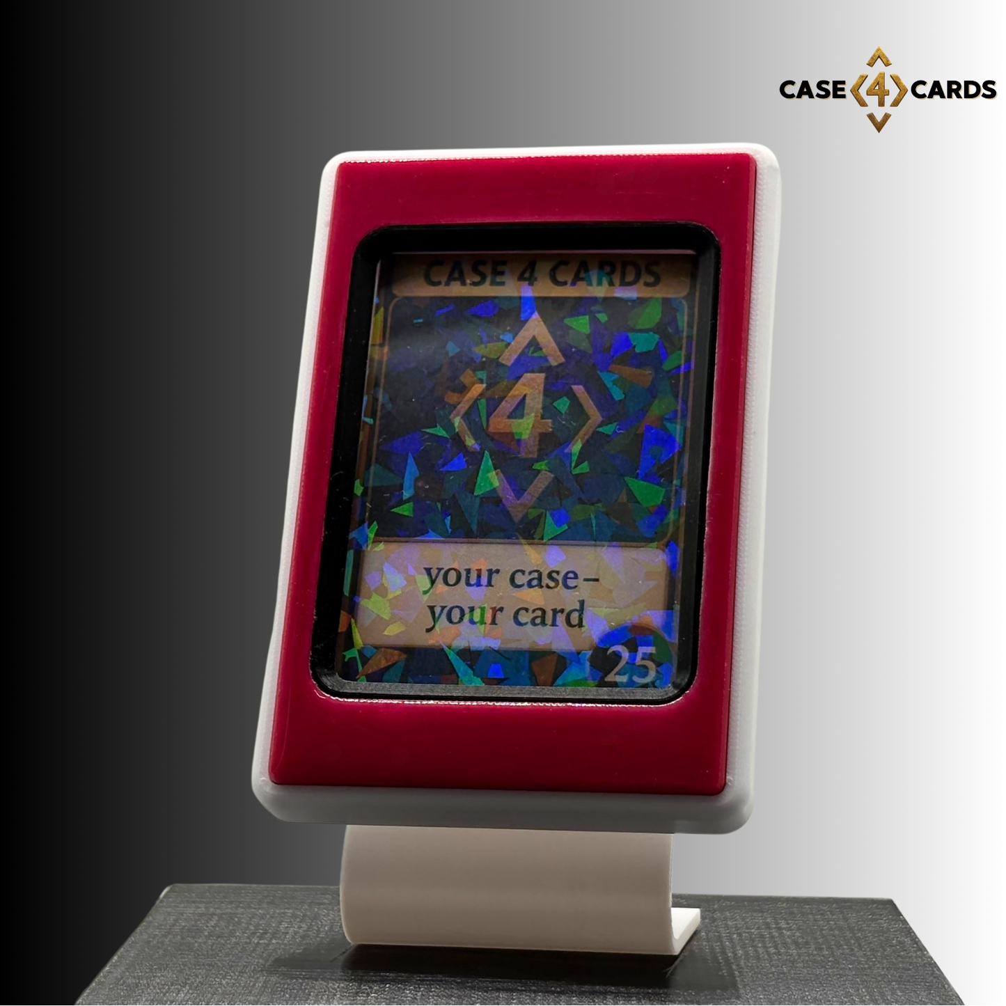 Case4Cards Premium - Trading Card Case - Weiß/Magenta/Schwarz