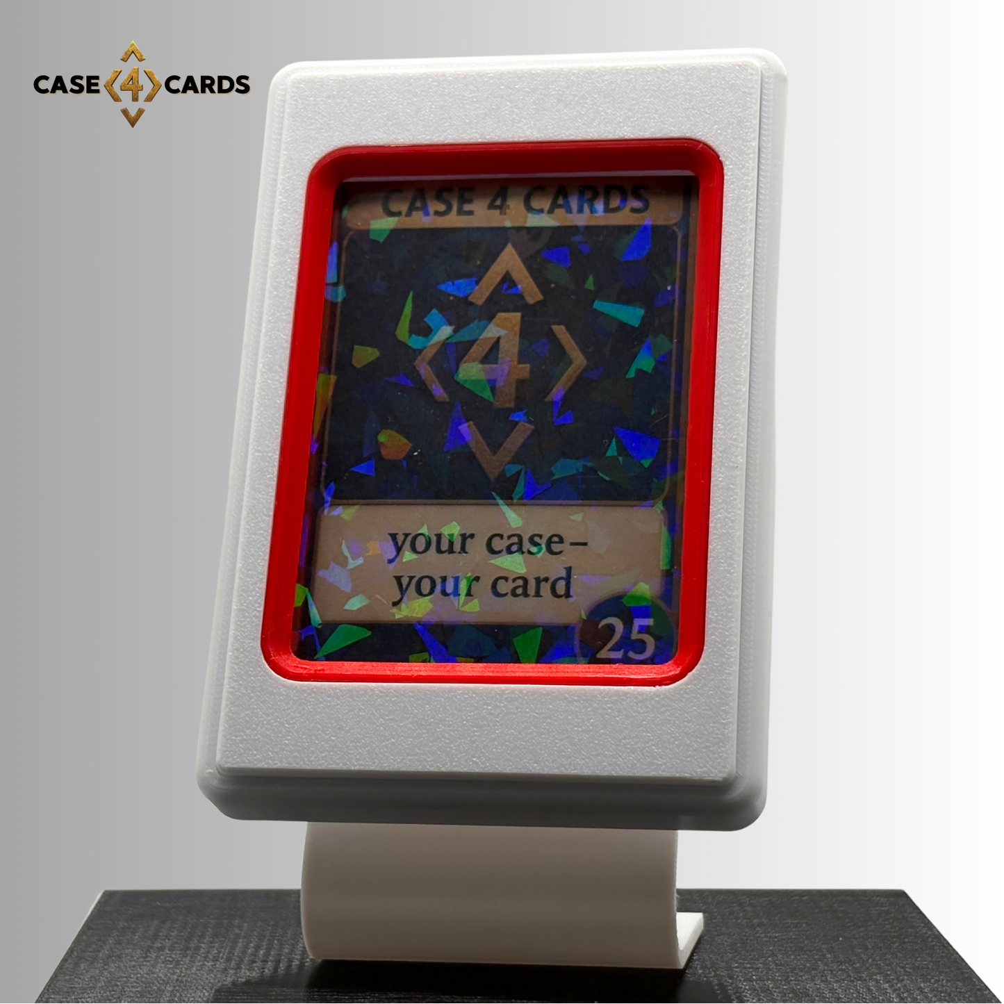 Case4Cards - Trading Card Case - Weiß/Rot