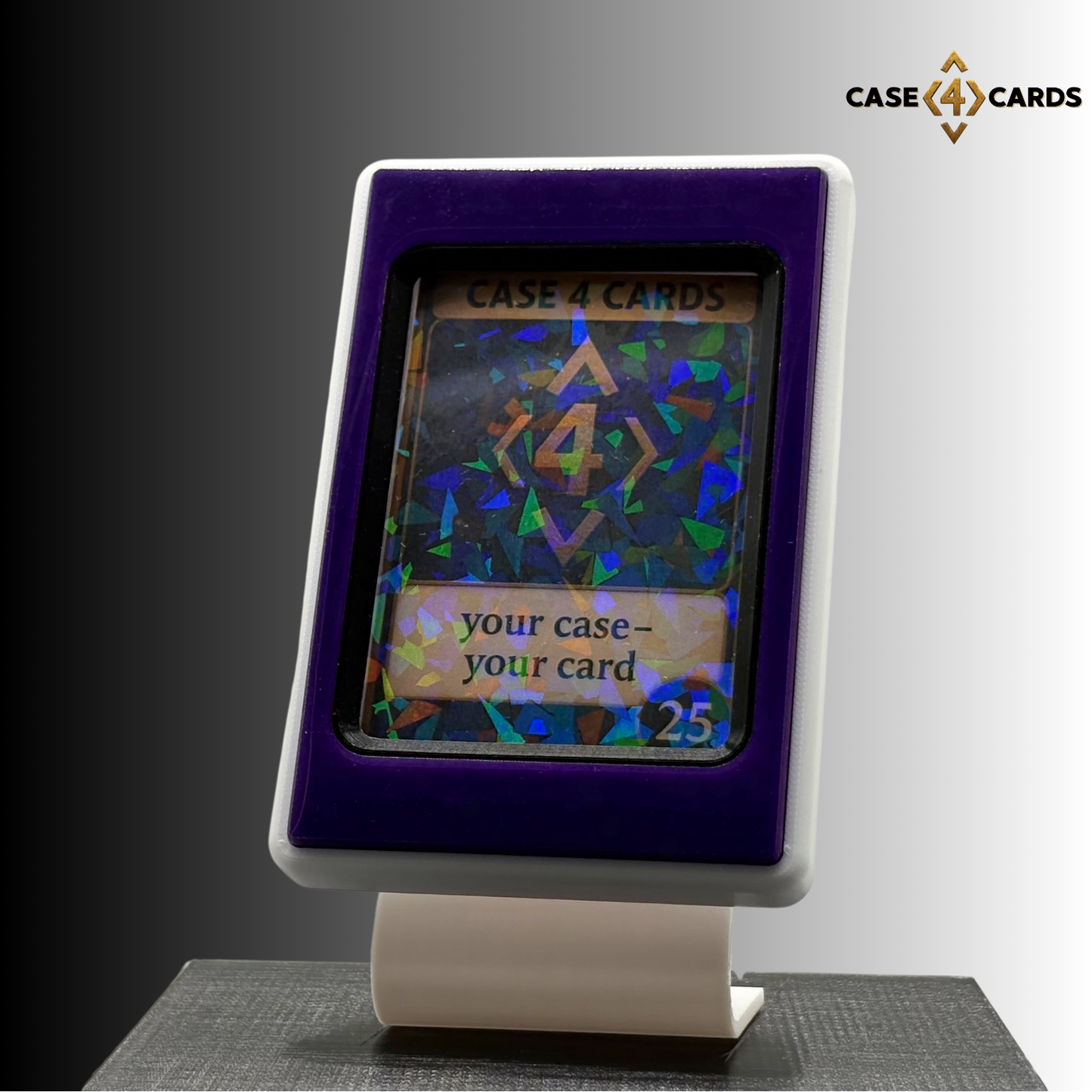 Case4Cards Premium - Trading Card Case - Weiß/Lila/Schwarz